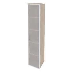 Шкаф высокий узкий правый ONIX O.SU-1.10R(R) Дуб Аттик/Белый
