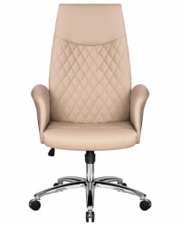 Офисное кресло для руководителей ДОБРИН ЛЕОНАРД (коричнево-бежевый) / DOBRIN LEONARD
