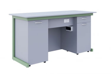 Стол демонстрационный для кабинета физики для кабинета физики Оливковый/Серый
