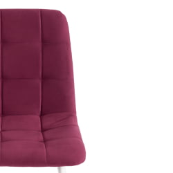 Стул CHILLY MAX Велюр/металл , 45 х 54 х 90 см , темная фуксия/белый