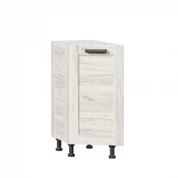 Тумба кухонная окончание 350 Винченца ЛД 234.220.000.013 Белый Дуб Крафт белый