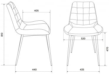 Стул для кухни Бюрократ KF-6 Песочный Light 21
