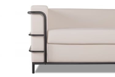 Диван трехместный Аполло 2.0 (3Д) Кремово-белый Euroline 907