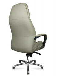 Кресло руководителя PORSCHE кожа Светло-серый
