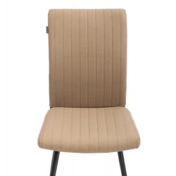 Стул обеденный Monte Carlo разборный, ткань велюр, 45х55х97, бежевый/черный, (Porsche 5)