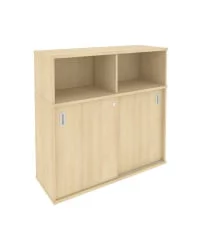 Шкаф-купе приставной Метал Сйстем Б.ШК-3 Акация/Серый / Metal System