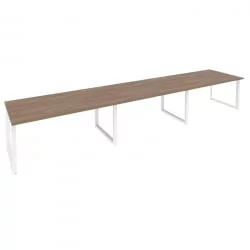 Стол переговорный (3 столешницы) ОНИКС О.МО-ПРГ-3.4 Дуб Аризона/Белый / ONIX O.MO-PRG-3.4
