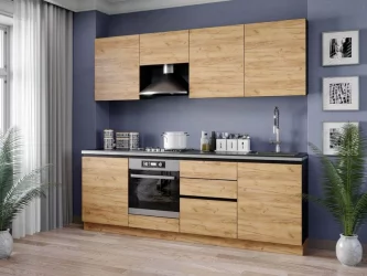 Стенка горизонтальная с вырезом под вытяжку Шервуд ЛД 285.780.000 Черная