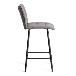 Полубарный стул Bari/Бари велюр, серый, 29, 42х55х99 см