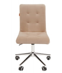 Кресло для оператора CHAIRMAN 030 chrome ткань T-6 Бежевый
