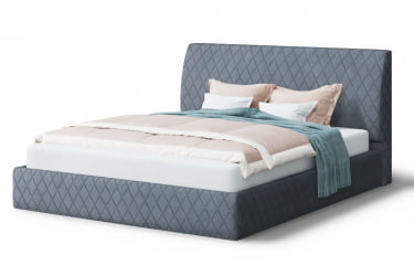 Кровать Хилтон, 2000x1600 мм, серый