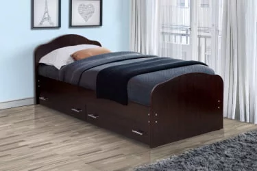 Кровать с ящиками на уголках №1 ЛДСП 800*2000 Венге