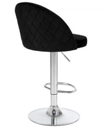 Стул барный ДОБРИН МИЛАНА (черный велюр (МДЖ9-101)) 2 шт / DOBRIN MILANA (MJ9-101))