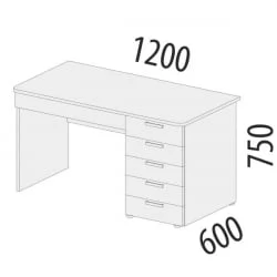 Стол компьютерный Тиффани 93.66