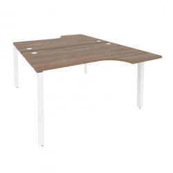 Рабочая станция на П-образном м/к ОНИКС О.МП-Д.СА-2 Дуб Аризона/Белый / ONIX O.MP-D.SA-2