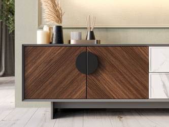 Набор мебели для гостиной Вилена №1 Серый/Орех/Монте белый