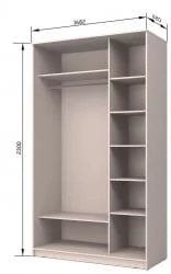 Шкаф-купе с фотопечатью Хит-23-17-77 Париж Ясень шимо темный