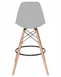 Барный стул ДОБРИН ДСВ БАР Светло-серый ГР-01 / DOBRIN DSW BAR GR-01