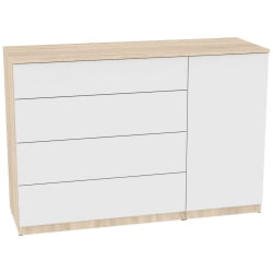 Комод Калисто(K43)923х1352х468PUSHtoOPEN(ДСС-Белый)