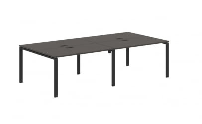 Бенч-система 4-местная ЕДИС ЕУВСТ 2713 Мокко Черный / EDIS EUWST