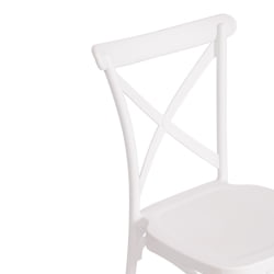 Стул CROSS (mod. PL24) пластик, 48 х 58 х 89 см, White (белый) 11954