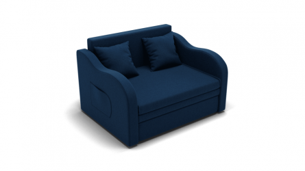 Диван велюр Бали (ЗР) Цвет фасада: Синий; Тип: Прямой; Материал фасада: Металл/Велюр