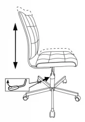 Кресло для оператора Бюрократ CH-330M Синий экомех