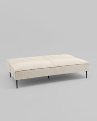 Диван прямой Кассель Д велюр рельефный молочный