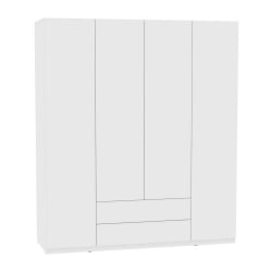 Шкаф распашный Р-198х180х45-2-ПО(Белый) / R-198х180х45-2-PO(Белый)