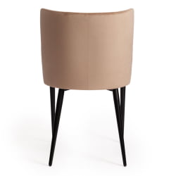 Стул MANTRA (mod. 713) ткань/металл, 49х61х82 см, высота до сидения 49 см, бежевый barkhat 5/черный