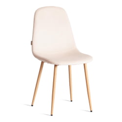 Стул BREEZE (mod. JSC-58) Велюр/металл , 44 х 53 х 86 см, Creamy (кремовый) HLR 5 / натуральный