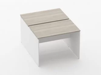 Рабочий модуль Дека ЛДСП каркас 75.125.10 Дуб Сантана светлый/Белый / Deka