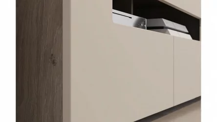 ТВ тумба Фьюжн ТД-260.03.12 Дуб Сонома трюфель Бежевый