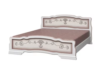 Кровать из массива Карина-6 200х90 Слоновая кость