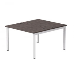 Бенч-система на 2 места на металлокаркасе, опоры 90 гр Everprof EVO 254S018 Дуб Пасадена Белый