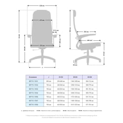 Офисное кресло МЕТТА B 1b 21/U158, Основание 17831 Серый Black