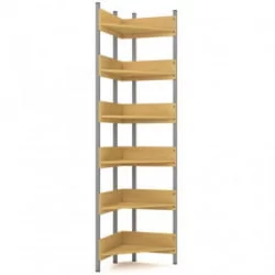 Стеллаж угловой на металлокаркасе АЛц.СТУ