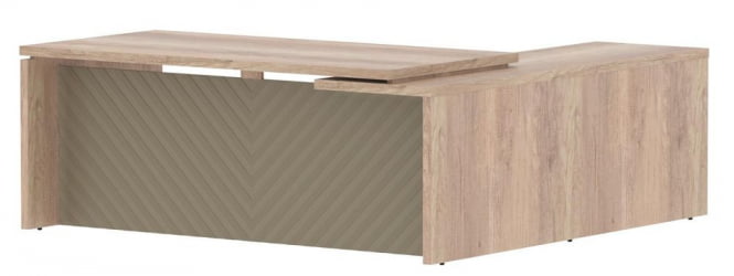 Стол руководителя левый Torr LUX TLCT 2020 L Дуб Каньон Капучино