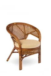 Кресло Пеланги, подушка на молнии Pelangi 02/15-3 миндаль матовый