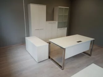 Стол рабочий, прямолинейный ГЛОСС ЛИНЕ НСР-О.004.1 Иворй / GLOSS LINE Ivory