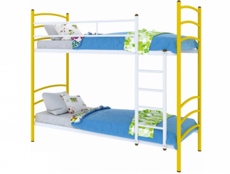 Кровать двухъярусная Милана Duo 900х2000 Желтая
