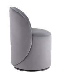 Пуф Loreen вращающийся велюр Серый