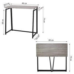 Стол для персонала BRABIX LOFT CD-001 Дуб антик