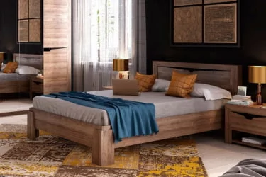 Полутороспальная кровать Соренто 21 Дуб Стирлинг