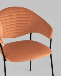 Стул Алексис велюр Оранжевый