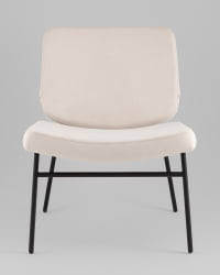 Кресло Эбигейл велюр молочный