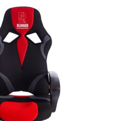 Кресло RUNNER ткань, черный/красный, 2603/ 08/ 12