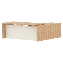 Стол руководителя левый Torr LUX TLCT 2020 L Дуб Бофорд Латте