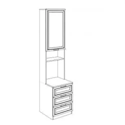 Стеллаж для принтера Остин Модуль №10 Ясень шимо светлый/белый