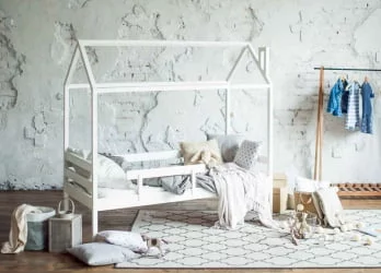 Детская кровать с бортиком RooRoom кд-11С с бортиком Серая